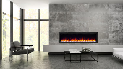 SimpliFire Allusion Platinum 72 inch Electric Fireplaces - SF-ALLP72-BK