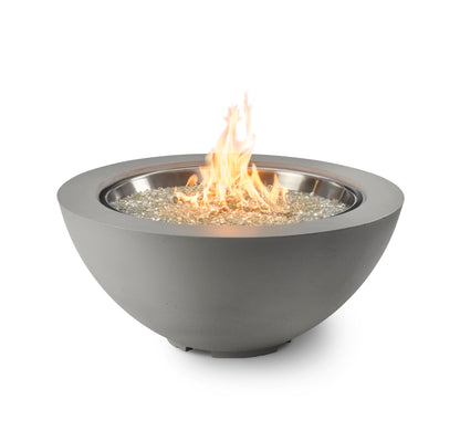 The Outdoor GreatRoom Cove 42-Inch Round Propane Gas Fire Pit Bowl with 30-Inch Crystal Fire Burner - CV-30