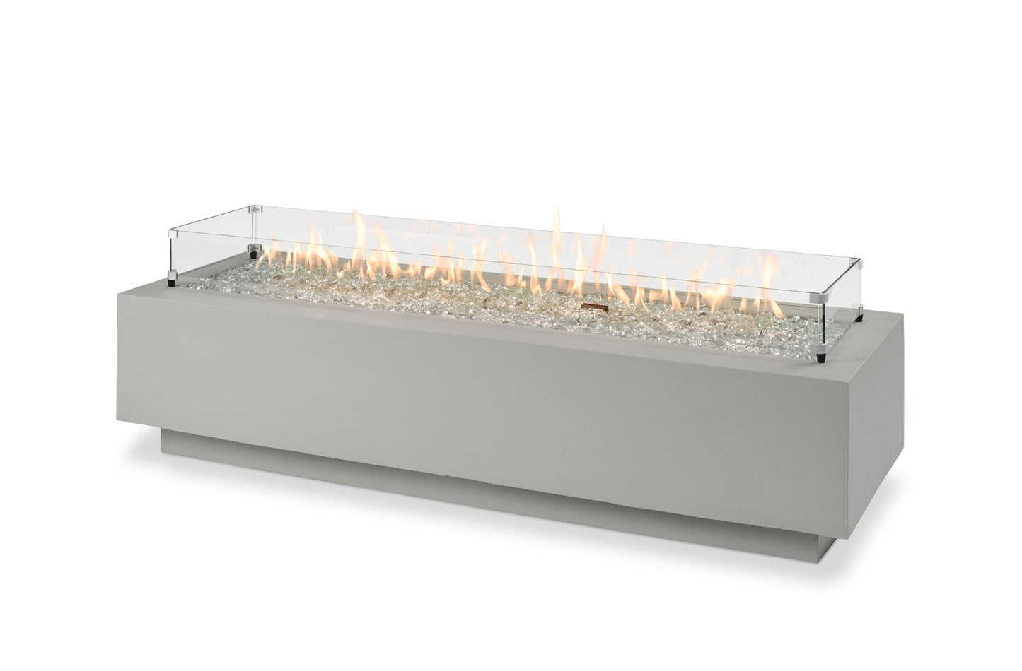 The Outdoor GreatRoom Cove 72-Inch Linear Propane Gas Fire Pit Table with 64-Inch Crystal Fire Burner - CV-72