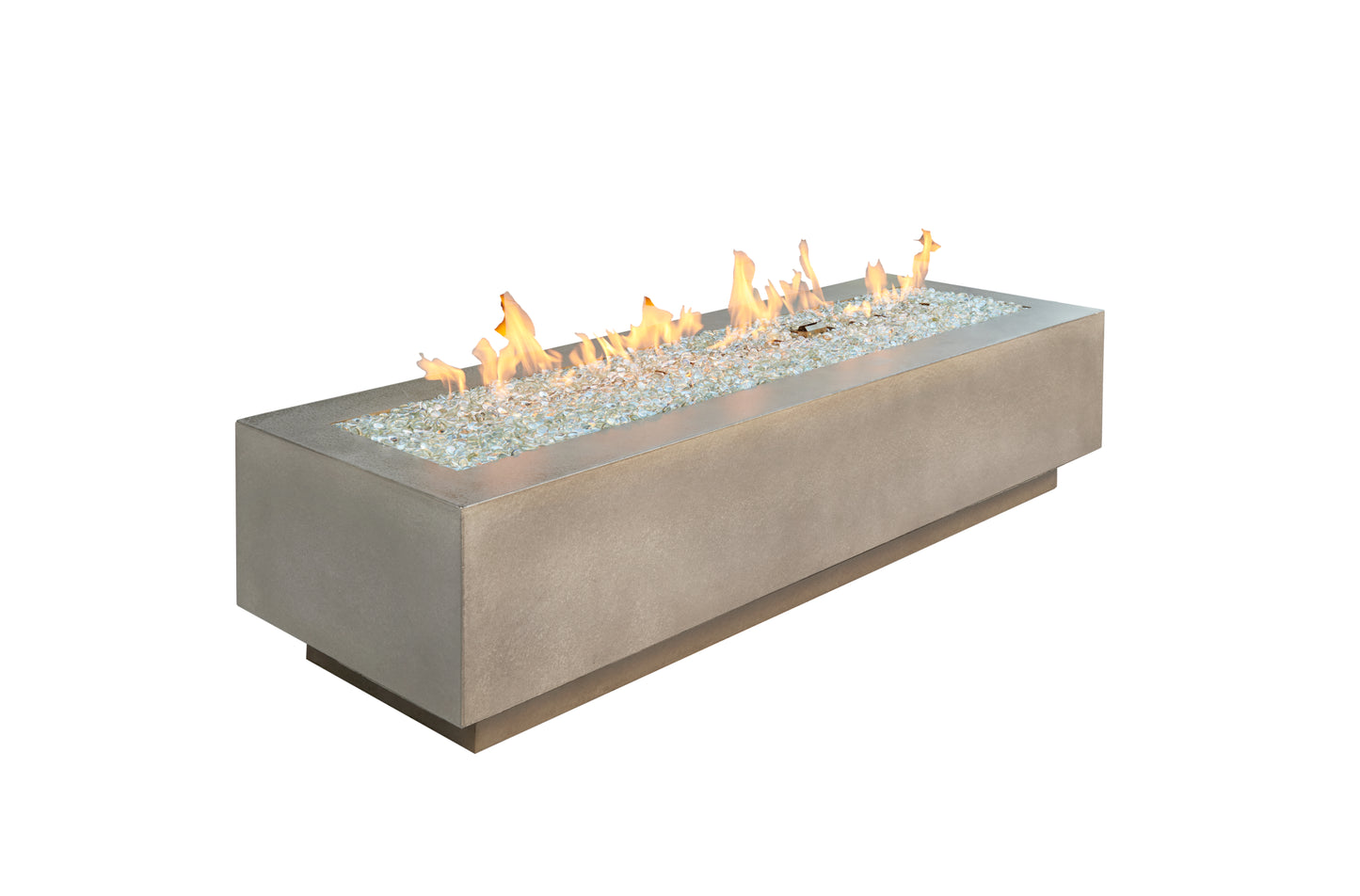 The Outdoor GreatRoom Cove 72-Inch Linear Propane Gas Fire Pit Table with 64-Inch Crystal Fire Burner - CV-72