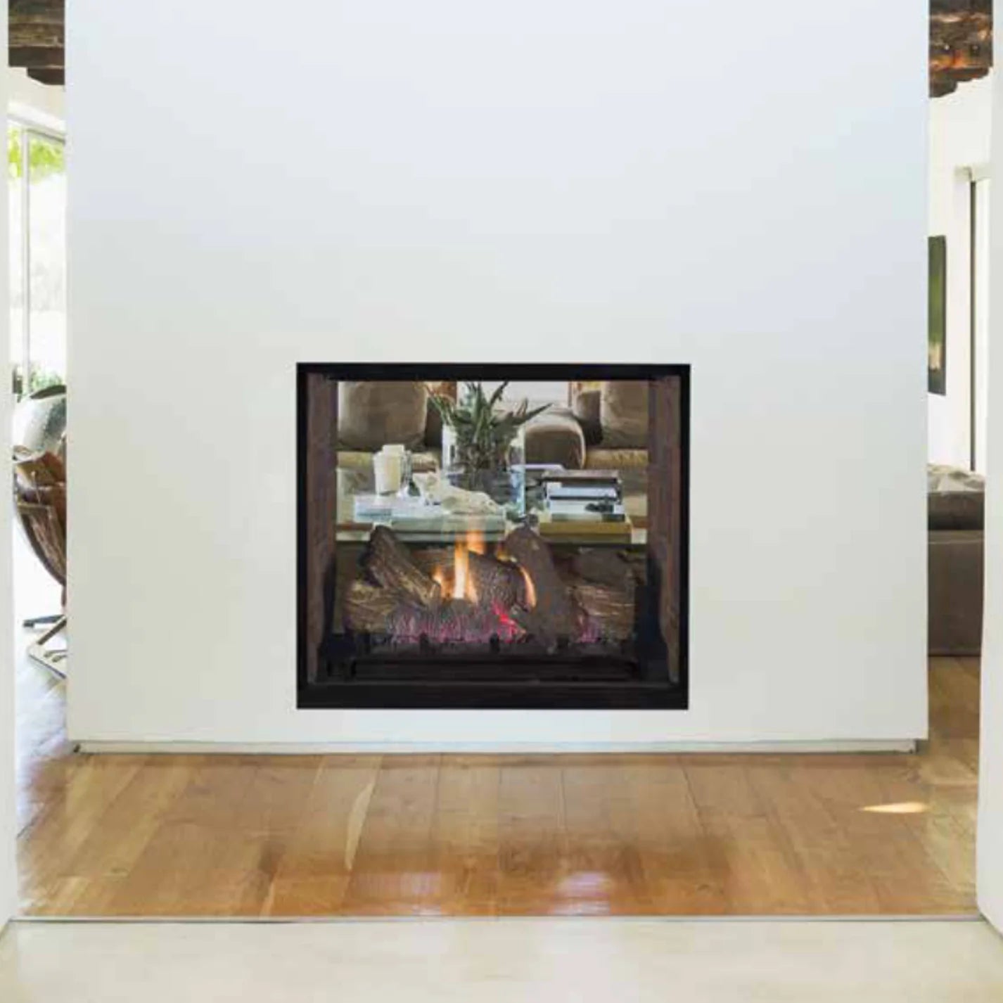 Superior 40 Inch Direct Vent Traditional Indoor/Outdoor Gas Fireplace - DRT63ST