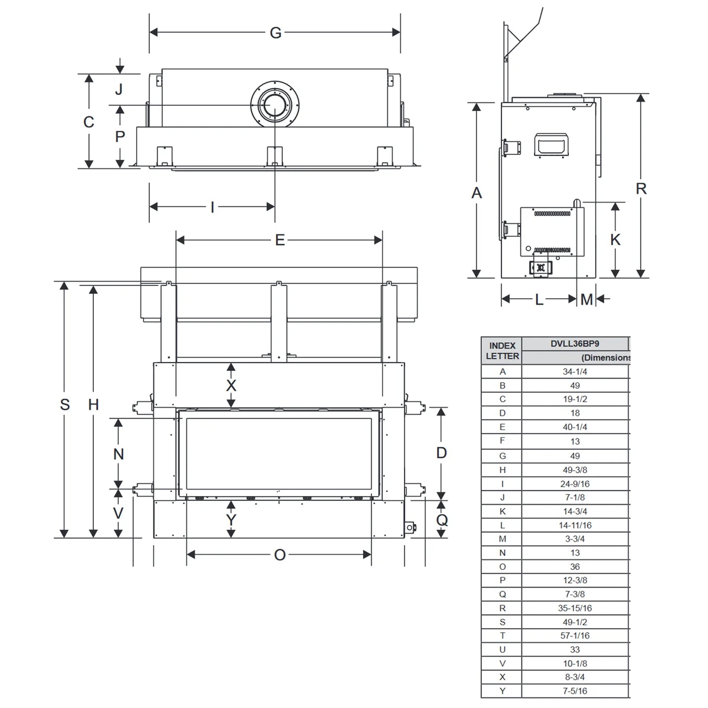 Empire Boulevard 36 Inch Direct Vent Linear Gas Fireplace - DVLL36BP92