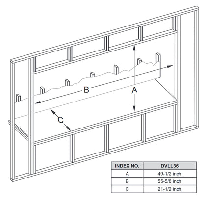 Empire Boulevard 36 Inch Direct Vent Linear Gas Fireplace - DVLL36BP92