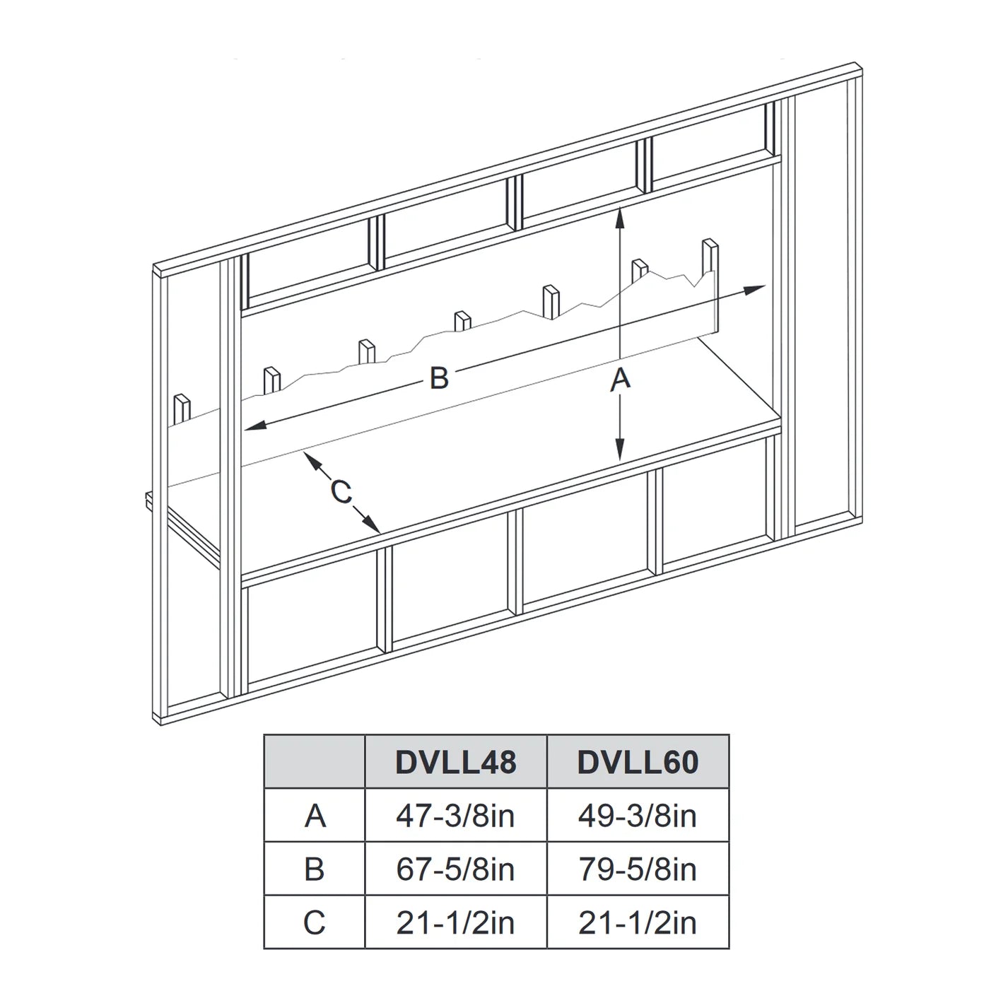 Empire Boulevard 48 Inch Linear Contemporary Direct Vent Fireplace - DVLL48BP92