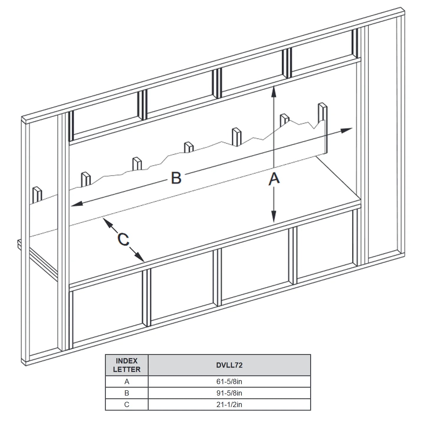 Empire Boulevard 72 Inch Linear Contemporary Direct Vent Fireplace - DVLL72BP90