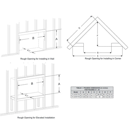 Empire Boulevard 36 Inch Linear Contemporary Vent Free IP Fireplace - VFLB36FP90