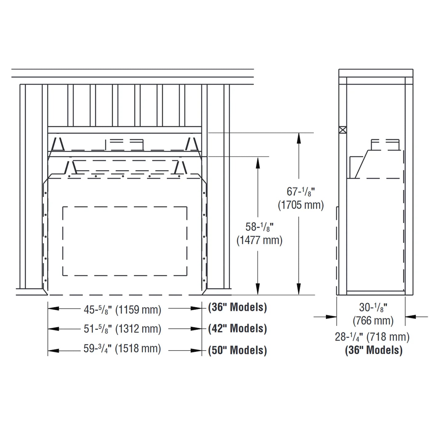 Superior 42 Inch Outdoor Wood Fireplace, Masonry - WRE6042