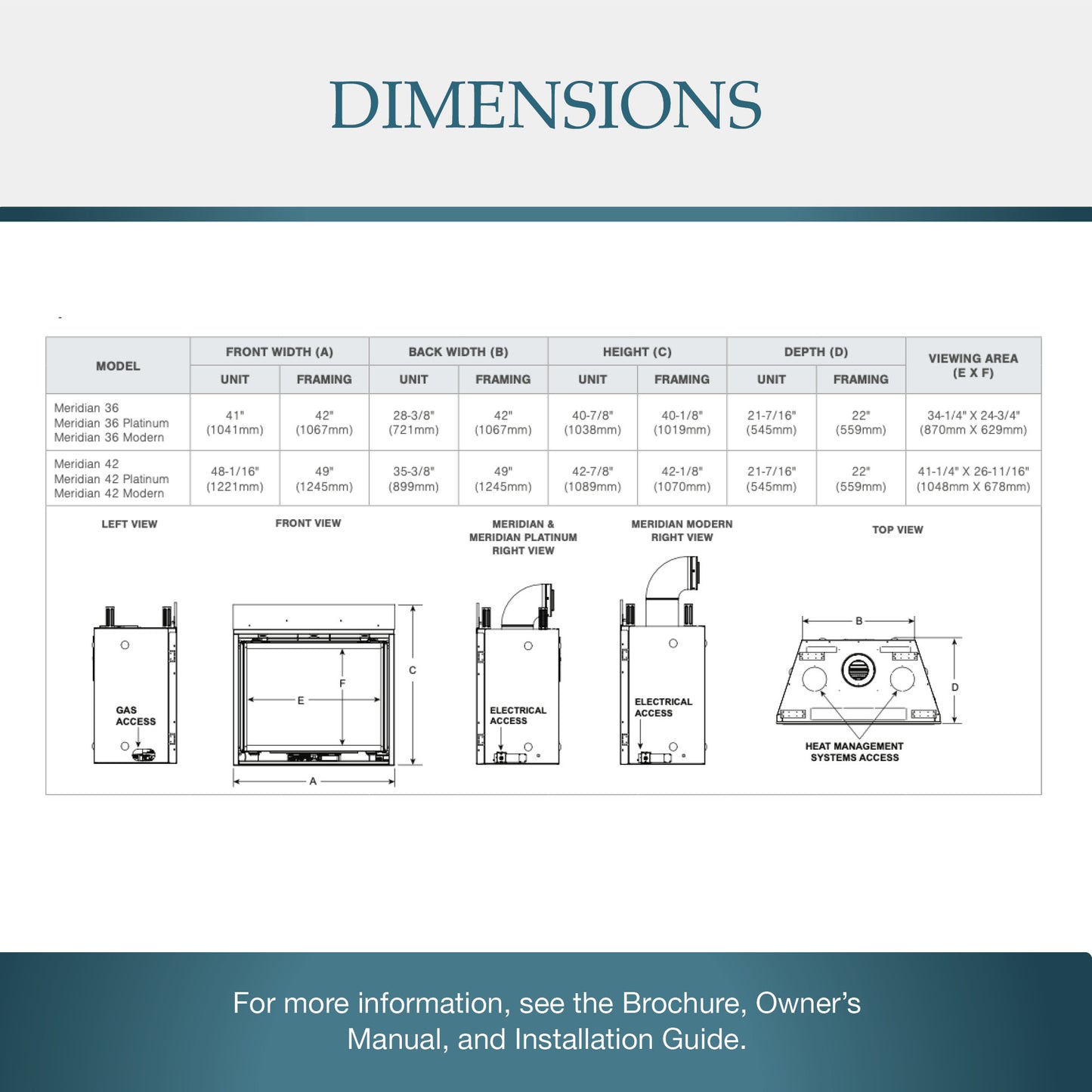 Majestic Meridian 36 Direct Vent Gas Fireplace - MER36