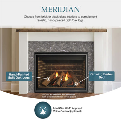 Majestic Meridian 36 Direct Vent Gas Fireplace - MER36