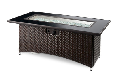 The Outdoor GreatRoom Balsam Montego Linear Gas Fire Pit Table - MG-1242-BLSM-K