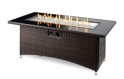 The Outdoor GreatRoom Balsam Montego Linear Gas Fire Pit Table - MG-1242-BLSM-K