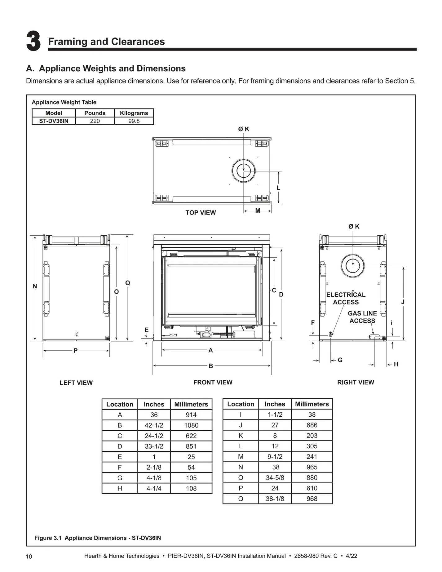 Majestic 36 See-Through Direct Vent Gas Fireplace - ST-DV36IN