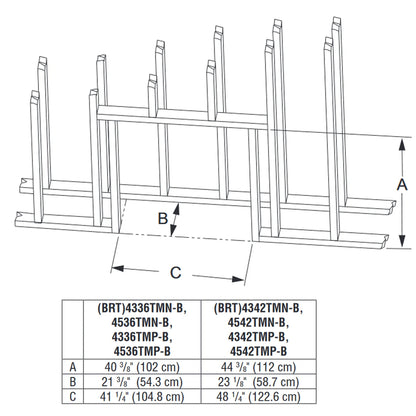 Superior 42 Inch B-Vent Radiant Gas Fireplace - BRT4542