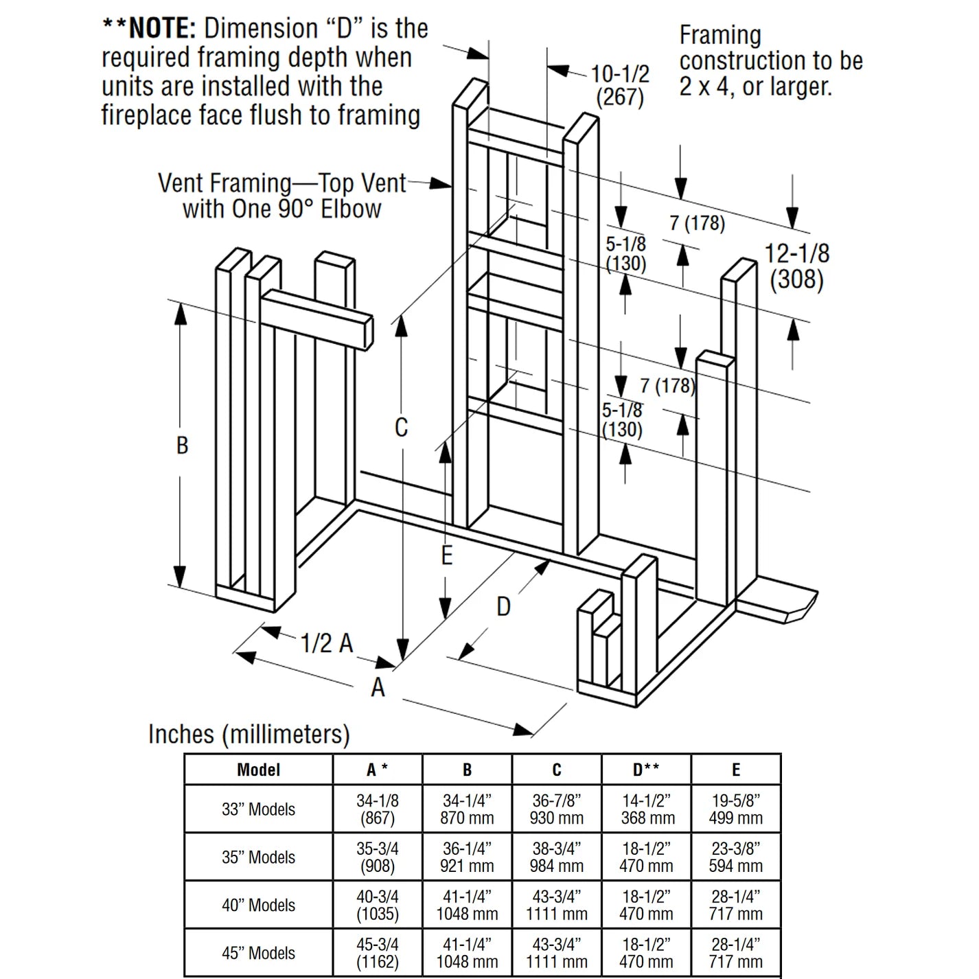 Superior 33 Inch Direct Vent Contemporary Gas Fireplace - DRC2033