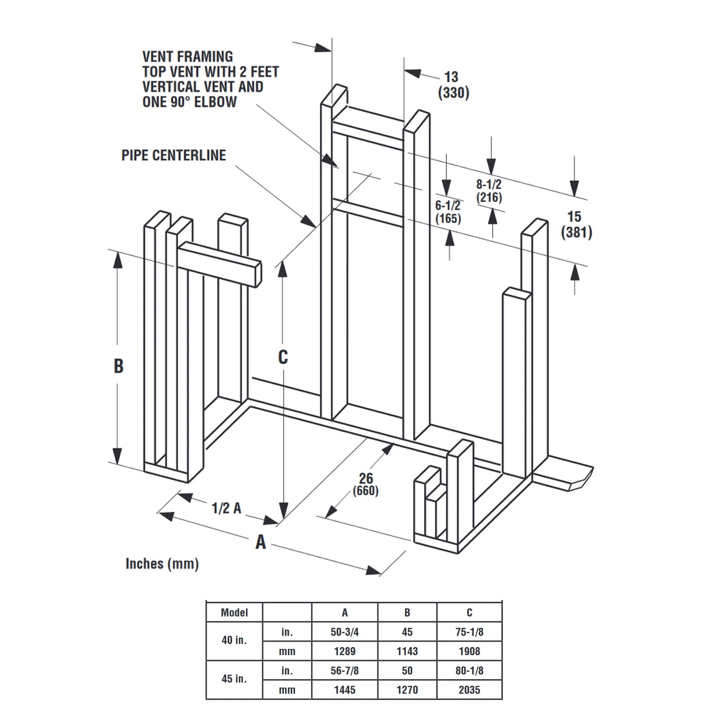 Superior 40 Inch Direct Vent Traditional Gas Fireplace - DRT6340