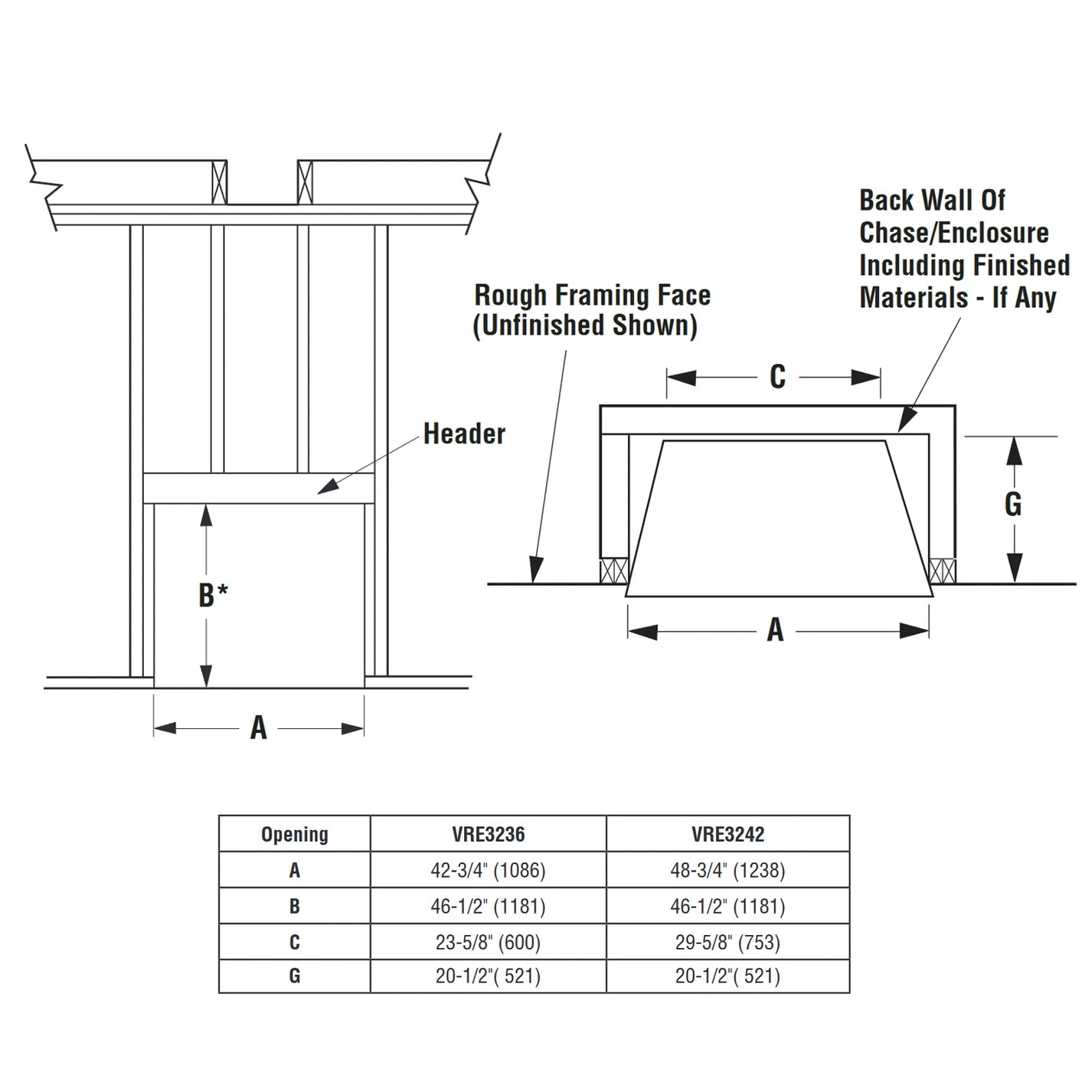 Superior 36 Inch Vent Free Outdoor Gas Fireplace - VRE3236