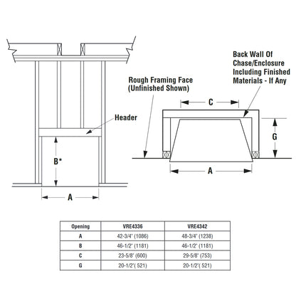 Superior 36 Inch Vent Free Outdoor Gas Fireplace - VRE4336