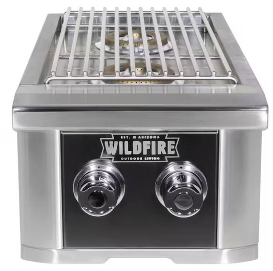 Wildfire Outdoor Living Double Side Burner Black 304 WF-DBLSBRN-RH