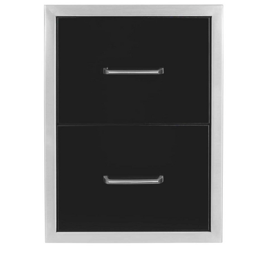 Wildfire Outdoor Living Double Drawer 16 x 22 - WF-DDW1622-BSS