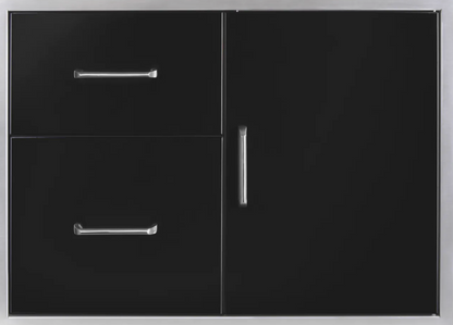 Wildfire Outdoor Living Door/ Drawer Combo 30 x 21 Black - WF-DDWCOMBO3021-BSS