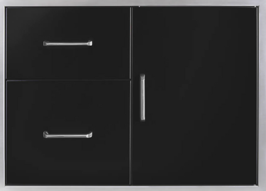 Wildfire Outdoor Living Door/ Drawer Combo 30 x 21 Black - WF-DDWCOMBO3021-BSS