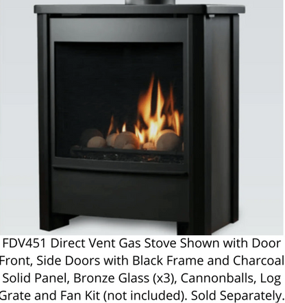 Kingsman 26" Free Standing Direct Vent Gas Stove - FDV451