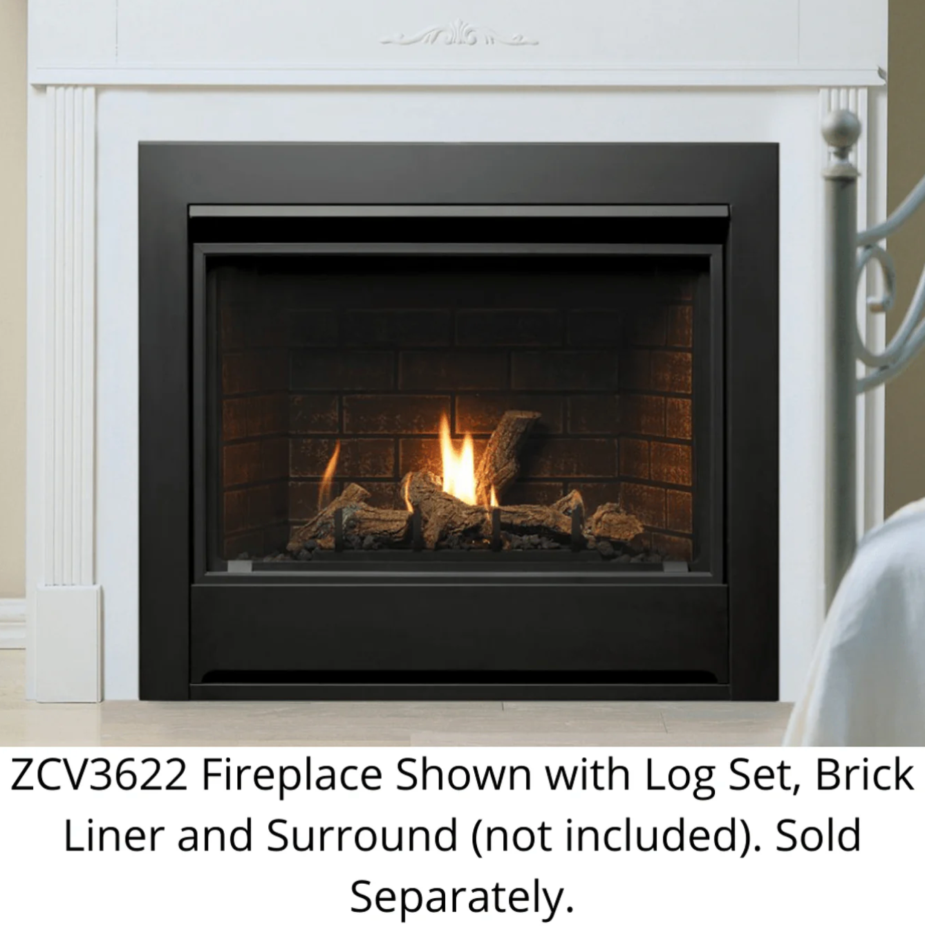 Kingsman 36" Zero Clearance Direct Vent Gas Fireplace - ZCV3622