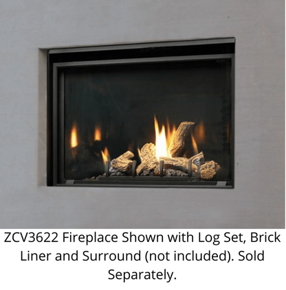 Kingsman 36" Zero Clearance Direct Vent Gas Fireplace - ZCV3622