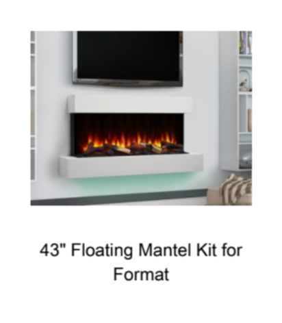 SimpliFire Format 36" Electric Wall Mount Fireplace SF-FORMAT36