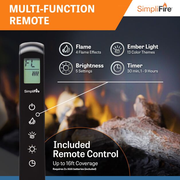 Simplifire Forum 43" Outdoor Electric Fireplace SF-OD43