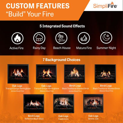 SimpliFire Inception 36" Electric Fireplace SF-INC36