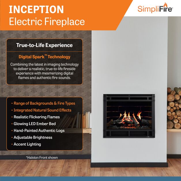 SimpliFire Inception 36" Electric Fireplace SF-INC36