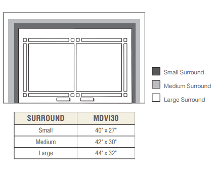 Majestic Ruby 25 Direct Vent Gas Insert - RUBY25