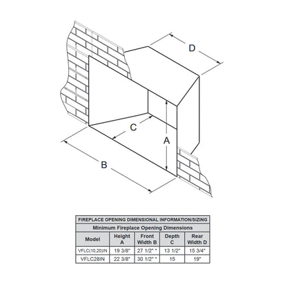 Empire Loft Small Vent Free Gas Insert - VFLC20