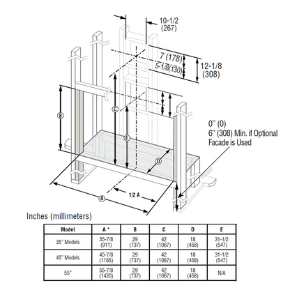 Superior 55 Inch Contemporary Linear Direct Vent Gas Fireplace - DRL2055