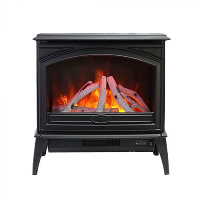 Amantii  Lynwood Series Electric Freestanding Stove with 10pc Birch Log Media Kit