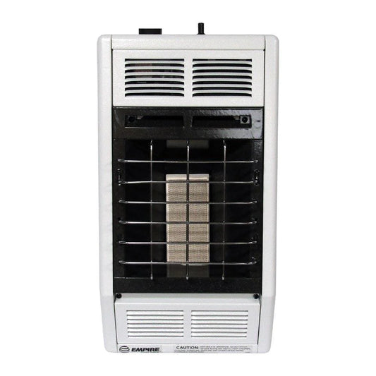 Empire Vent-Free Heater, VF Infrared, Manual 1-Heat Setting, 6,000 Btu - White