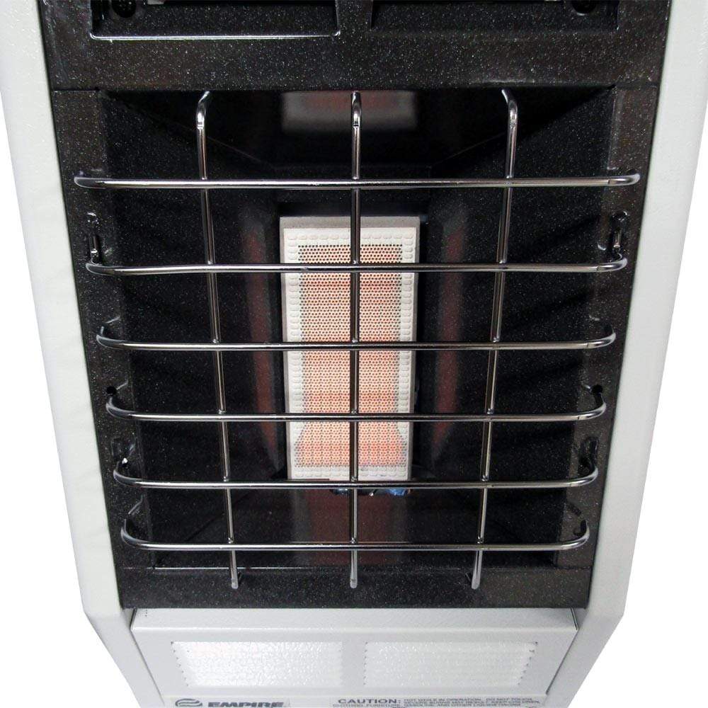 Empire Vent-Free Heater, VF Infrared, Manual 3-Heat Settings, 18,000 Btu - White