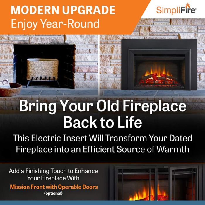 Simplifire 25" Electric Insert SF-INS25