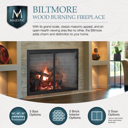 Majestic Biltmore 36 Wood Burning Fireplace - SB60