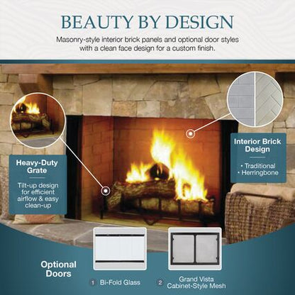 Majestic Biltmore 36 Wood Burning Fireplace - SB60