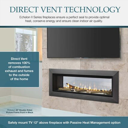 Majestic Echelon II 36 Linear Direct Vent Gas Fireplace - ECHEL36IN-C