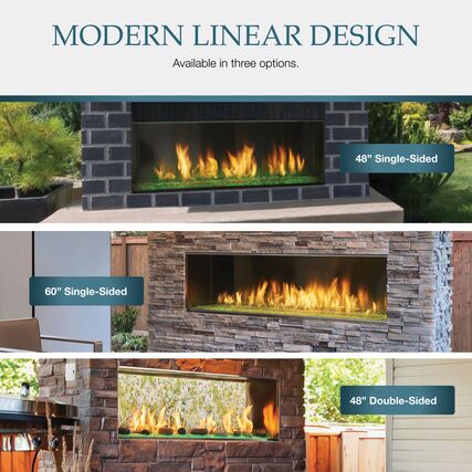 Majestic Lanai 48 Inch Outdoor Linear Gas Fireplace - ODLANAIG-48