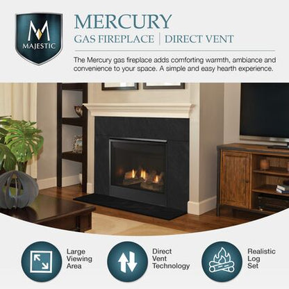 Majestic Mercury 32 Direct Vent Gas Fireplace - MERC32