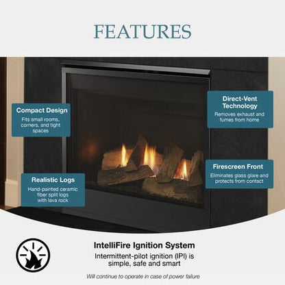 Majestic Mercury 32 Direct Vent Gas Fireplace - MERC32