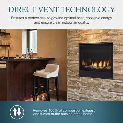 Majestic Quartz 42 Direct Vent Gas Fireplace - QUARTZ42