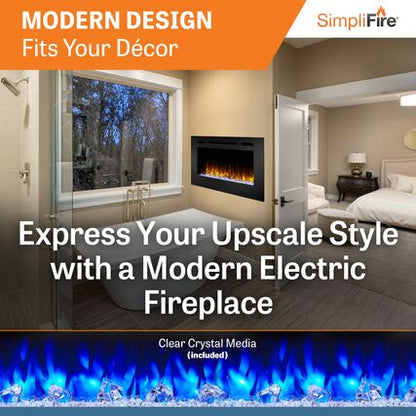 SimpliFire Allusion Recessed Electric Fireplaces -SF-ALL