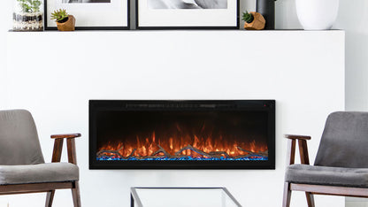 Modern Flames Spectrum Slimline 100" Wall Mount/Recessed Electric Fireplace - SPS-100B