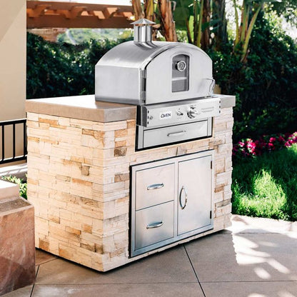 Summerset Pizza Oven / Built-In or Countertop / Stainless Steel, Bake, Roast / SS-OVBI-NG, SS-OVBI-LP