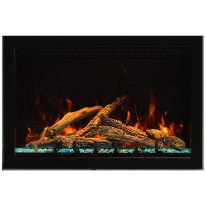 Amantii Traditional Lumina Smart Electric Fireplace/Insert with Oak Log Media Kit